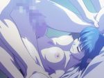 1girl animated animated_gif blue_hair blush breasts brown_eyes censored clenched_teeth gif grinding houya_yukitoshi leg_lift leg_up nipples nude penetration penis reversible sex short_hair sugihara_shizuno teeth