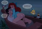 ass cowgirl_position cute fikomi princess_ariel red_hair the_little_mermaid