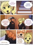  2012 anthro anthro_only arcanine burning_curiosity canine comic dialogue elan_ardor english_text female fox fur furry green_eyes herraardy houndoom male milf mother red_eyes scy_storm text 