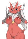  1girl areolae avian beak blaziken blaziken_(pokemon) blue_eyes blush breasts bursyamo_(pokemon) chest_tuft chicken claws cowboy_shot creatures_(company) double_v female furry game_freak gen_3_pokemon japanese_text looking_at_viewer mizo_ne mizone mound_of_venus multicolored_fur navel_piercing nintendo nipple_piercing nipple_rings nipples no_humans non-mammal_breasts nude piercing plain_background pokemon pokemon_(anime) pokemon_(creature) pokemon_(game) pokemon_(species) pokemon_rse pokemon_ruby_sapphire_&amp;_emerald pokemorph pussy red_skin simple_background solo source_request spoken_heart standing sweat talons text translated translation_request v vaginal_piercing white_background yellow_sclera 