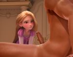 blonde_hair cute deepthroat rapunzel sucking tangled wreck-it_ralph