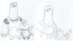 anal cartoon_network chowder chowder_(series) local-shop maid_uniform monochrome shnitzel yaoi