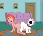 brian_griffin doggy_position family_guy knotted lois_griffin