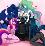 anthro ass big_breasts blue_eyes blue_hair blush bra breasts canine changeling cleavage cutie_mark equine erect_nipples female friendship_is_magic furry green_eyes green_hair hair heart horn horse long_hair male multicolored_hair my_little_pony nipples panties pink_eyes pony princess_cadance princess_celestia princess_luna purple_eyes queen_chrysalis red_eyes skimpy smile sssonic2 thong underwear winged_unicorn wings