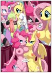 1boy 1girl 2_girls 2girls1boy bbmbbf comic equestria_untamed fluttershy fluttershy_(mlp) friendship_is_magic furry hasbro my_little_pony palcomix pinkie_pie pinkie_pie_(mlp) spike spike's_ultimate_fantasies_or_the_dragon_king's_harem spike_(mlp)