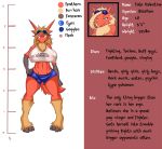 anthro avian beak big_breasts blaziken blaziken_(pokemon) blue_eyes breasts bursyamo_(pokemon) chicken claws clothing creatures_(company) eyewear fan_character fate_valentine_(wyntersun_oc) female game_freak gen_3_pokemon goggles model_sheet multicolored_fur nintendo nipples pokemon pokemon_(anime) pokemon_(creature) pokemon_(game) pokemon_(species) pokemon_rse pokemon_ruby_sapphire_&_emerald pokemorph shirt solo talons yaita yellow_sclera