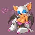 anthro bat bat_ears bat_wings big_breasts blush breasts chiropteran eyeshadow female furry green_eyes hair heart mammal membrane_(anatomy) membranous_wings nipples onlineworms pussy_juice rouge_the_bat sega solo sonic_the_hedgehog_(series) tan_skin teal_eyes tongue tongue_out wet white_hair wings