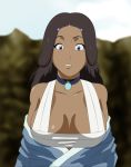  avatar:_the_last_airbender big_breasts big_lower_lip blue_eyes breasts brown_hair brunette dark-skinned_female huge_breasts katara long_hair surakuraanon ugly_female 