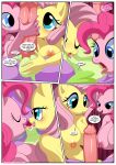 1boy 1girl 2_girls 2girls1boy bbmbbf comic equestria_untamed fluttershy fluttershy_(mlp) friendship_is_magic furry hasbro my_little_pony palcomix pinkie_pie pinkie_pie_(mlp) spike spike's_ultimate_fantasies_or_the_dragon_king's_harem spike_(mlp)