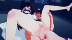  1boy 1girl black_hair inuyasha kagome_higurashi miroku penis_in_pussy sex vaginal 