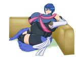 aqua_(kingdom_hearts) big_breasts blue_eyes blue_hair breasts female kingdom_hearts mr-jolted pregnant solo