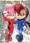 amy_rose anthro archie_comics bbmbbf comic furry mobius_unleashed palcomix sally_acorn saturday_night_fun_3 sega sonic_(series) sonic_team sonic_the_hedgehog_(series)