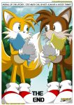  2boys 2males anthro anthro_canine anthro_fox bbmbbf canine character_request cub digimon father fox foxxxes fur impregnation male male_anthro male_anthro_fox male_only miles_&quot;tails&quot;_prower mobius_unleashed mostly_nude multiple_boys multiple_male nintendo nude outdoors palcomix sega sonic_(series) sonic_the_hedgehog_(series) standing star_fox text web_address web_address_without_path white_fur yellow_fur young 