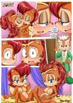 a_helping_hand alicia_acorn archie_comics bbmbbf blush body breasts comic cum dialogue french_kiss hedgehog incest maximilian_acorn mobius_unleashed mother mother_&_daughter nipples palcomix parent penis pussy sally_acorn sega sonic_*(series) sonic_the_hedgehog_(series) text tongue yuri