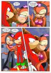  bbmbbf comic echidna female kissing knuckles_the_echidna male mobius_unleashed palcomix saturday_night_fun_2 sega shade_the_echidna sonic_(series) sonic_the_hedgehog_(series) text 