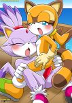  ahegao anthro bbmbbf blaze_the_cat butt dildo double_dildo female female/female female_only furry hedgehog marine_the_raccoon masturbation mobius_unleashed palcomix pussy sega sex_toy sonic sonic_(series) sonic_the_hedgehog_(series) yuri 