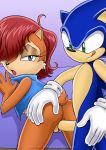 anthro archie_comics bbmbbf bending comic female from_behind furry hedgehog hetero jacket male mobian mobius_unleashed palcomix penetration sally_acorn sega sex sonic_(series) sonic_team sonic_the_hedgehog sonic_the_hedgehog_(series) tail tongue vaginal vaginal_penetration wall