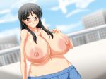  big_breasts black_hair breasts fukiyose_seiri genzaburoh nipples piyokorota to_aru_majutsu_no_index topless 