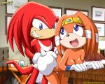 anthro bbmbbf breasts butt cousin doggy_position female from_behind furry knuckles_the_echidna male mobian mobius_unleashed palcomix sega sonic_(series) sonic_team sonic_the_hedgehog_(series) tikal_the_echidna