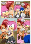  amy_rose anthro archie_comics bbmbbf blush clothing comic dialog hedgehog mobius_unleashed palcomix sally_acorn sega sonic_(series) sonic_the_hedgehog sonic_the_hedgehog_(series) text the_heat_of_passion undressing 