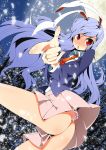 1girl animal_ears ass blush bunny_ears bunny_tail female long_hair moon no_panties reisen_udongein_inaba skirt solo tail toudori touhou