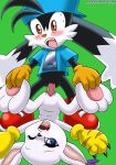 anthro bandai_namco bbmbbf blush digihentai digimon female fur34 fur34* furry gatomon half_naked klonoa klonoa_(series) moaning_in_pleasure mouth open palcomix vaginal_sex