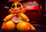  big_breasts c4d_max female_only five_nights_at_freddy&amp;#039;s heart-shaped_pupils toy_chica toy_chica_(fnaf) 