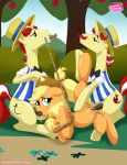  applejack applejack_(mlp) bbmbbf equestria_untamed flam flam_(mlp) flim flim_(mlp) friendship_is_magic hasbro my_little_pony palcomix 