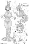 big_ass big_breasts blush creepy_susie fire functionally_nude goth looking_at_viewer nipples ribbon sweat talking_to_viewer tall_female the_oblongs torch victory_pose