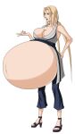  blonde_hair brown_eyes hyper_pregnancy lurrak milf naruto naruto_shippuden pregnant pregnant_belly pregnant_female sexy tsunade twintails 