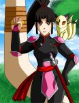 big_breasts black_hair boomerang breasts brown_eyes inuyasha jayqc80 kirara sango weapon