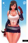 cleavage female final_fantasy final_fantasy_vii hourglass_figure huge_breasts pop-lee tifa_lockhart wasp_waist