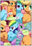  applejack applejack_(mlp) bbmbbf blonde blonde_hair comic equestria_untamed friendship_is_magic furry hasbro my_little_pony palcomix rainbow_dash rainbow_dash_(mlp) rainbow_hair spike spike&#039;s_ultimate_fantasies_or_the_dragon_king&#039;s_harem spike_(mlp) 