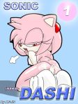  1girl af-js amy_rose anthro anus ass female female_only furry kneeling sega sonic_(series) sonic_team 