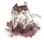 anal ass cum cum_drip cum_inside doggystyle double_penetration from_behind hairless_pussy internal_cumshot mannequin pussy pyramid_head silent_hill silent_hill_2 spread_legs vaginal