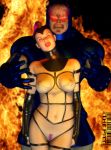 3d 3d_(artwork) black_mary darkseid dc dc_comics final_crisis mary_marvel new_gods the_pitt