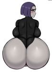 big_ass blush dc dc_comics drunkavocado grey_skin purple_hair pussy raven_(dc) sideboob teen_titans tights