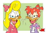 darkwing_duck gosalyn_mallard jk jk_(artist) shirley_the_loon tiny_toon_adventures