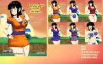  1girl big_breasts big_breasts black_eyes black_hair bluegraves breasts chichi cosplay curvy dragon_ball dragon_ball_z dress_up hips legs looking_at_viewer sash sexy short_skirt son_goku thick_thighs thighs wide_hips 