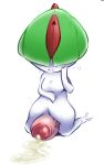  blushing cheezyweapon cum huge_penis pokemon ralts white_background 