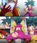 1boy 1boy1girl 1girl 1girls 2_girls ass base_form_kefla breasts cum domination dragon_ball dragon_ball_(series) dragon_ball_super fellatio female_saiyan kefla male one-punch_man penis penis rom saitama