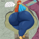 1girl anhur98 ass assquake big_ass breasts destruction earthquake huge_ass kindergarten_(game) kindergarten_3 ms._lovelett teacher