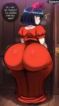 1girl ai_generated ass big_ass breasts dress fundoshilover101 huge_ass original original_character