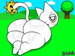 1girl 1girls 2boys ass big_ass big_ass_(female) blush blush_lines cat_ears cat_girl cat_tail catgirl digital_drawing_(artwork) digital_media_(artwork) eyeshadow high_res high_res horny horny_female huge_ass incredibox_mod looking_at_viewer looking_back lying_down male mr._sun_(sprunki) mr._tree_(sprunki) observing pogchamp raylopez simple_background simple_coloring smile sprunki thick_thighs wenda_(sprunki) white_body