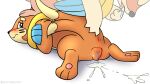 1girl absurd_res ambiguous_gender animal_genitalia ass blush bodily_fluids buizel butt_grab cum digital_media_(artwork) duo female/ambiguous feral floatzel foot_head fur generation_4_pokemon genital_fluids genitals hand_on_butt high_res mammal mustelid musteline nintendo nude orange_body orange_fur paws pokemon pokemon_(species) saliva simple_background tail tail_grab tongue tongue_out true_musteline vaginal_fluids vulva weasel zpectralkrystal