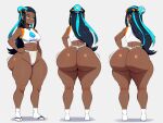 1girl ai_generated ass big_ass breasts fundoshi fundoshilover101 game_freak huge_ass nessa_(pokemon) nintendo pokemon tabi_socks