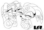 cum cum_on_face fellatio furry leatherruffian penis sega shade_the_echidna sonic_the_hedgehog_(series) tikal_the_echidna