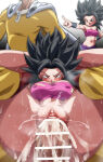 1boy 1boy1girl 1girl 1girl breasts caulifla crossover cum cum_in_pussy domination dragon_ball dragon_ball_super full_nelson one-punch_man pussy rom saitama strong super_saiyan tears vaginal_penetration
