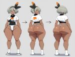 1girl ai_generated ass bea_(pokemon) big_ass breasts fundoshi fundoshilover101 game_freak huge_ass nintendo pokemon tabi_socks