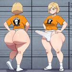 1futa ai_generated ashley_graham ass big_ass breasts capcom erection erection_under_clothes fundoshi fundoshi_futanari fundoshilover101 futanari huge_ass resident_evil tabi_socks